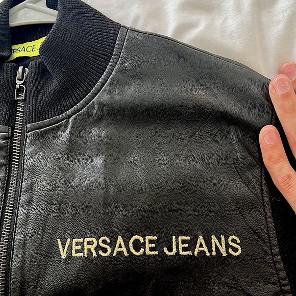 Synthetic leather Versace Jeans Jacket. - Picture 3 of 3